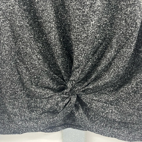 UpWest Long Sleeve Twist Front Grey Shirt size Large - Picture 5 of 6